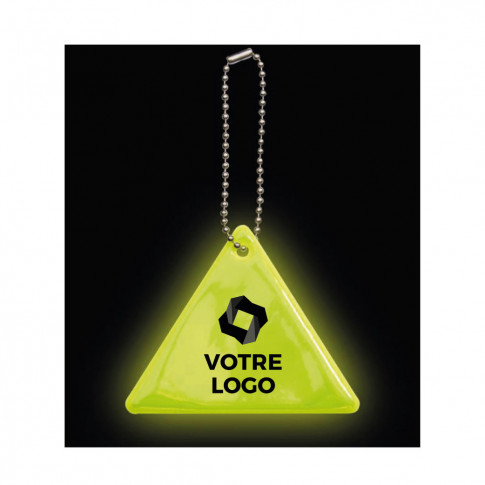 Porte-clés en plastique fluorescent personnalisable