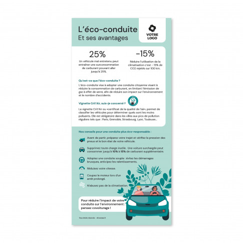 Flyer pédagogique éco-conduite - personnalisable