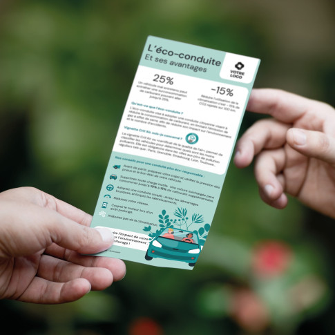 Flyer pédagogique éco-conduite - personnalisable