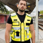 Professionelle Warnweste mit mehreren Taschen