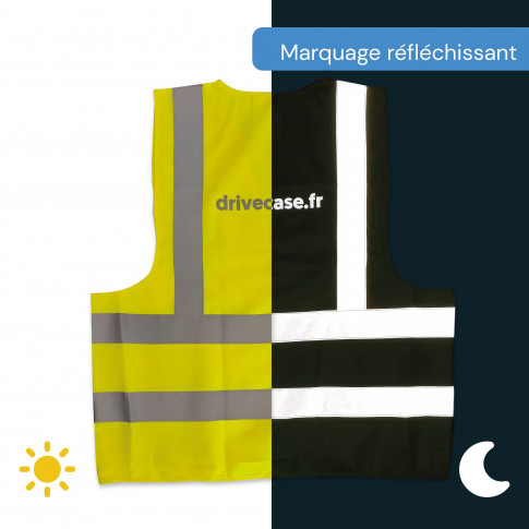 Gilet réfléchissant 4 bandes EN20471 (3 tailles)