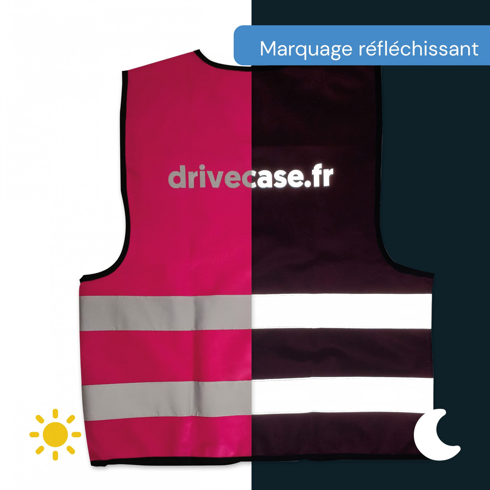 Long gilet top rouge