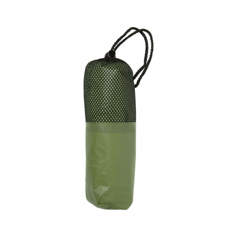Poncho réutilisable à boutons avec pochette
