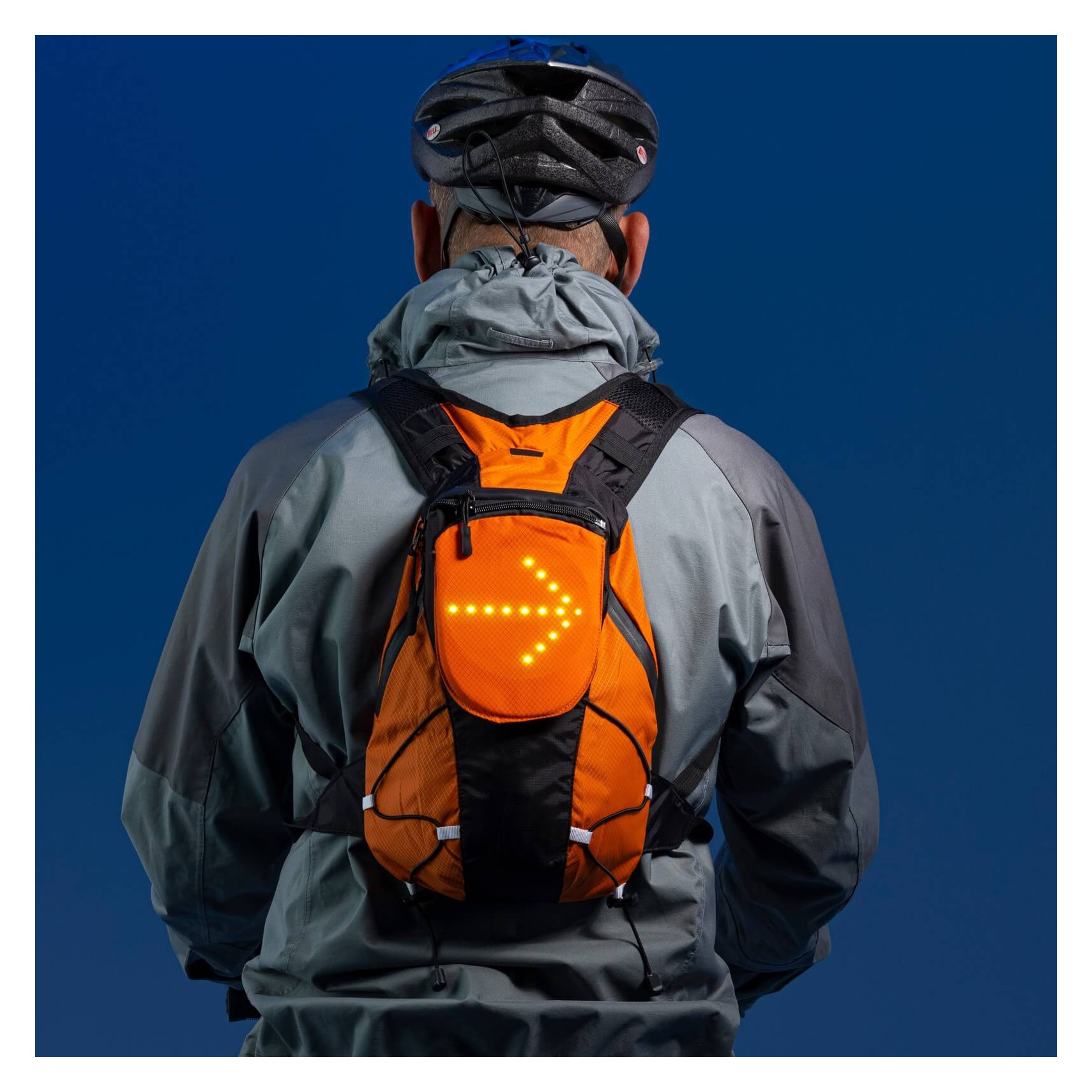 Sac à dos avec clignotants LEDS publicitaire litres