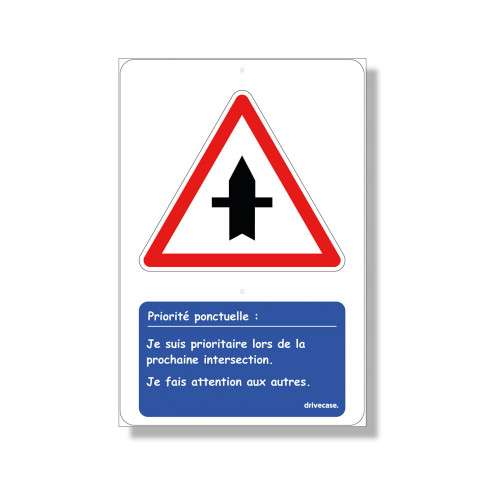 Aufklärungsschild Vorfahrtstraße 