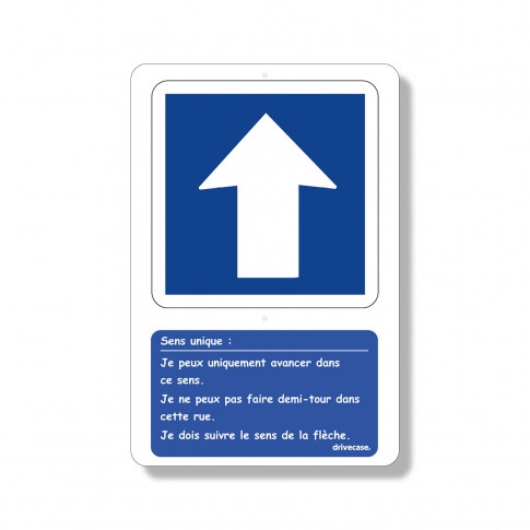 Lehrtafel Einbahnstraße