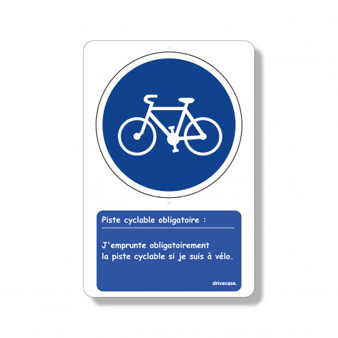 Lehrtafel „Radweg obligatorisch”