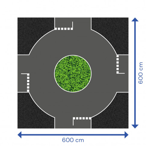 "Rond-point" pédagogique en lino