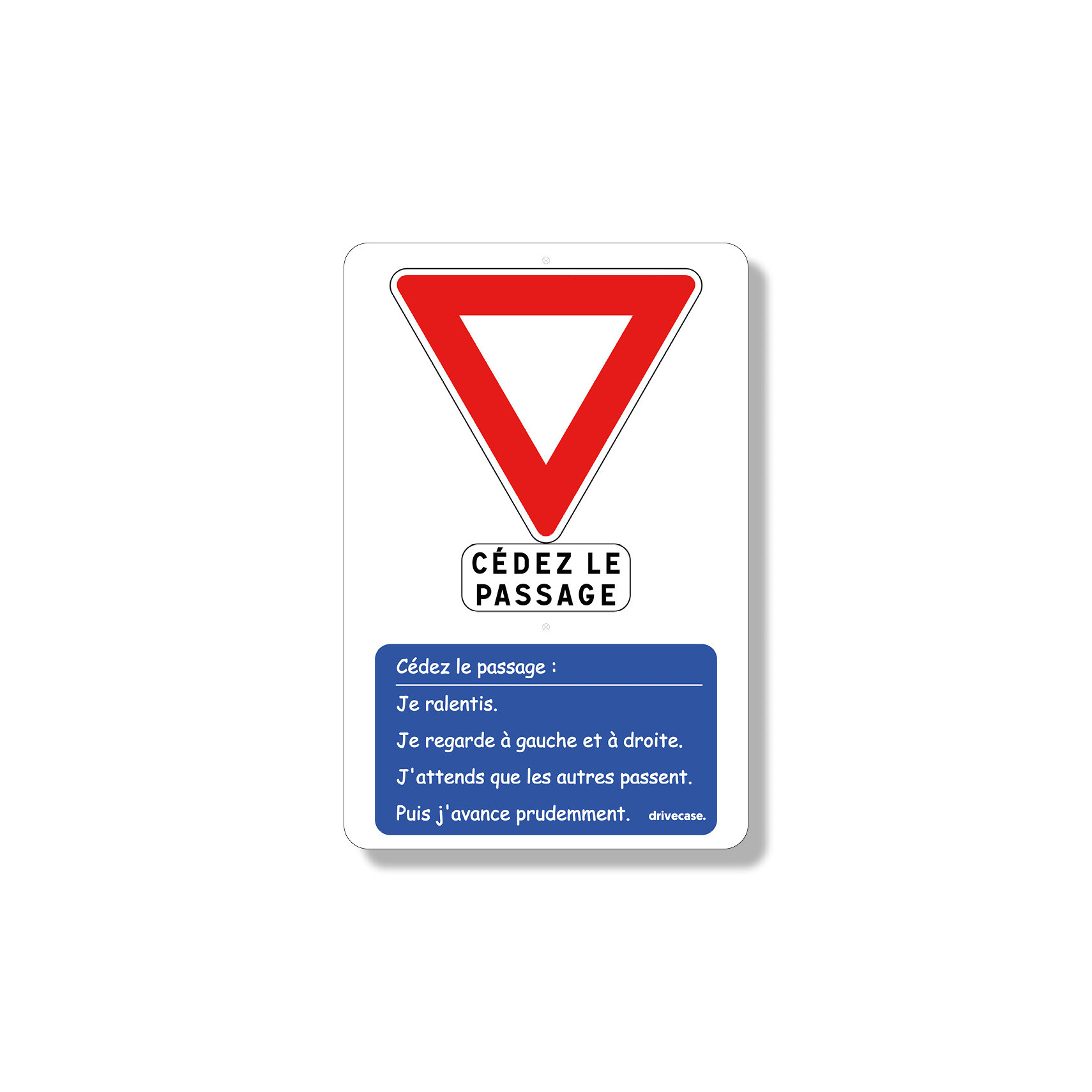 Kit de 2 bandes et panneaux Cédez le passage Atelier sécurité routière