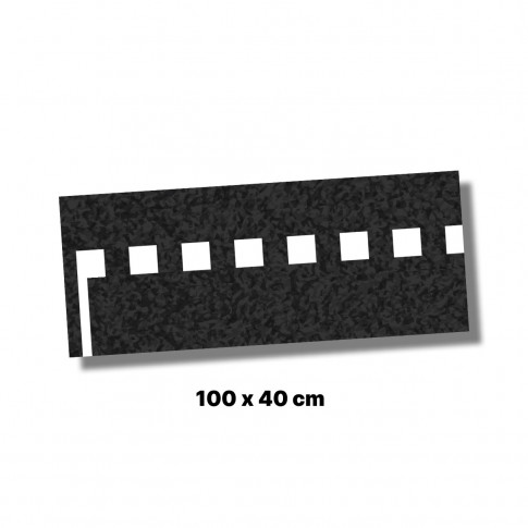 Set mit 2 Streifen und Schildern „Vorfahrt gewähren“