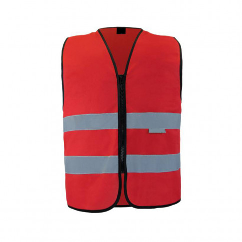 Personalisierte Sicherheitsweste für Erwachsene mit Reißverschluss