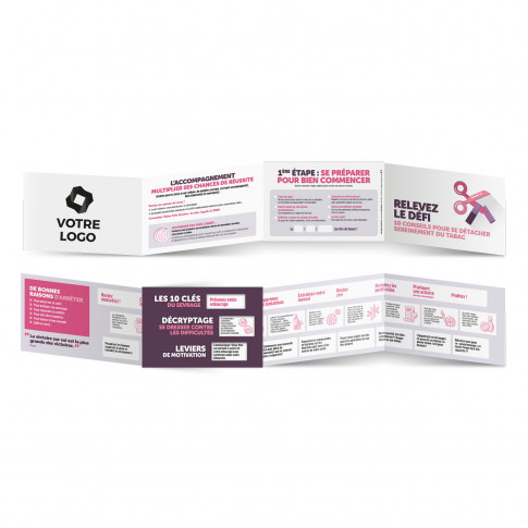 Individuell gestalteter Lineal mit Tipps und Tricks zum Rauchstopp