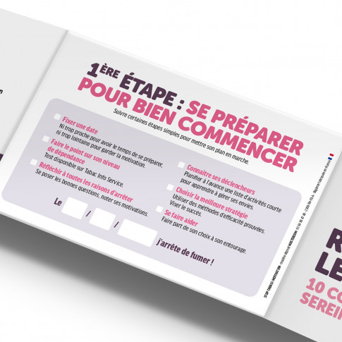 Réglette conseils et astuces pour arrêter de fumer personnalisée