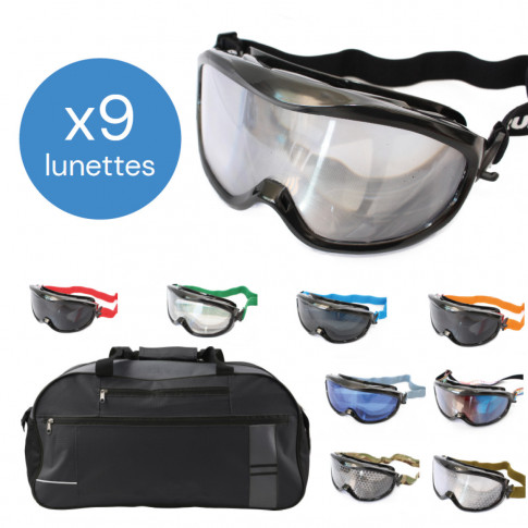 Pack de 9 lunettes de simulation Drunkbuster - alcool, cannabis, drogues  dures