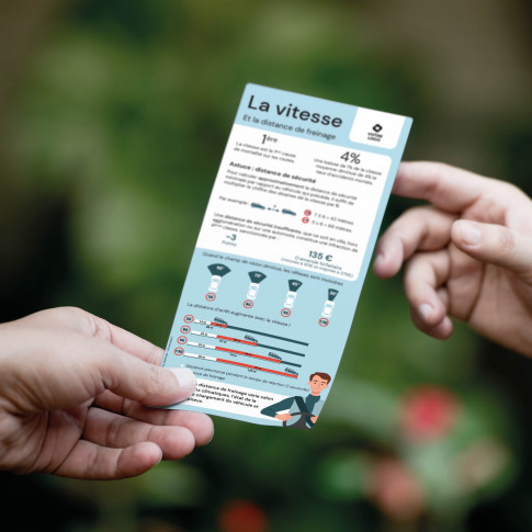 Flyer de sensibilisation - les distances de freinage