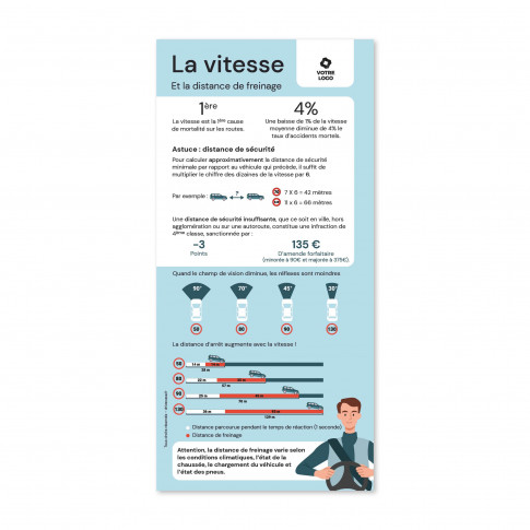 Flyer de sensibilisation - les distances de freinage