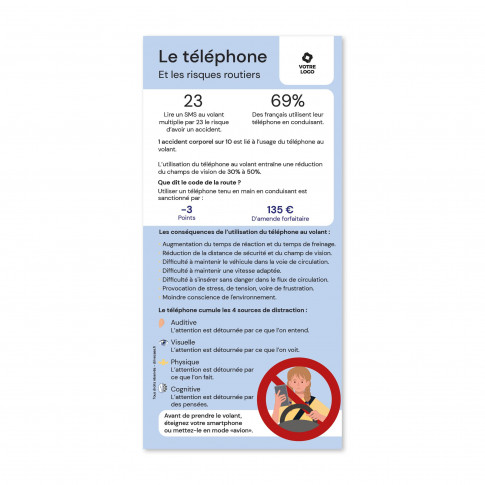 Flyer de sensibilisation - les risques liés au smartphone