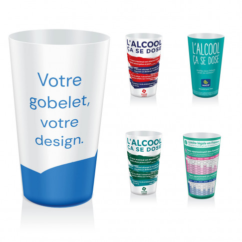 Gobelet doseur prévention alcool - 100 % personnalisable