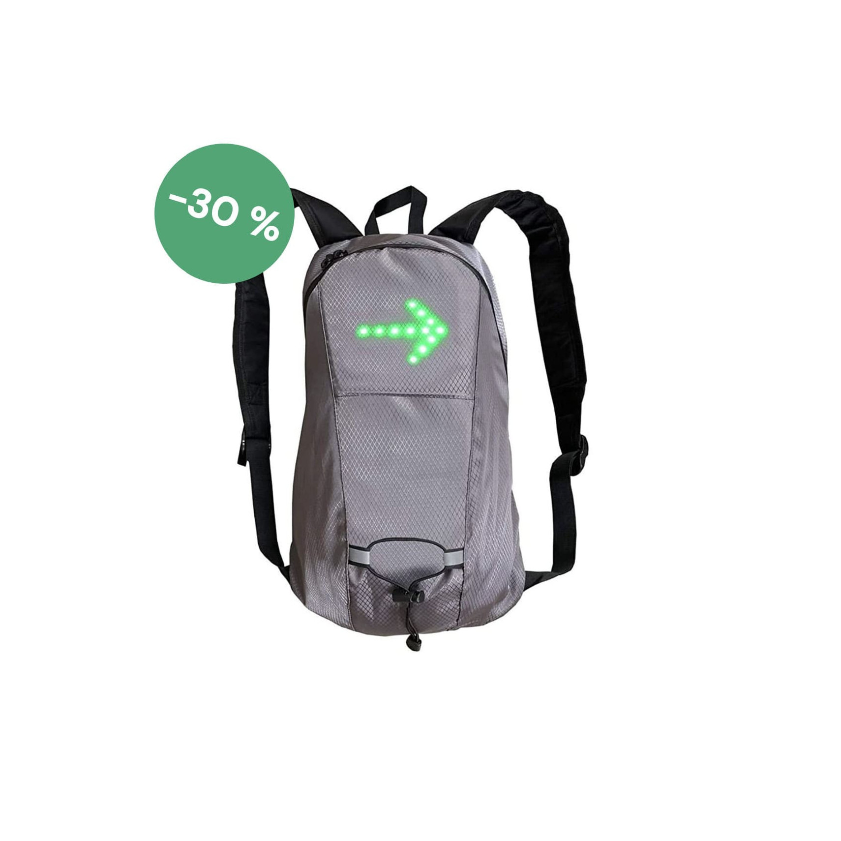 Led clignotant vélo pack gilet réfléchissant sac à dos w