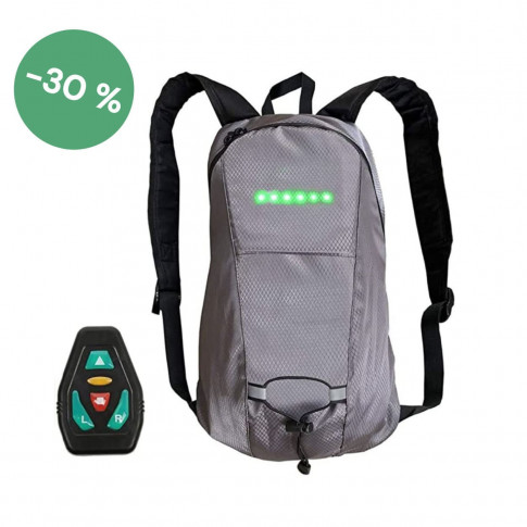 AKTION: Blinkender LED-Rucksack 8 Liter für Fahrräder