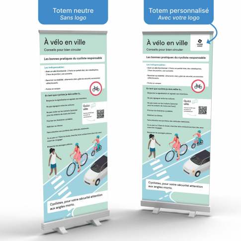 Roll-Up-Ständer – Radfahren in der Stadt