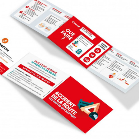 Leiste zur Sensibilisierung für Erste-Hilfe-Maßnahmen bei Unfällen