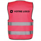 Sicherheitsweste mit reflektierenden Streifen in Rosa oder Grün (4 Größen)