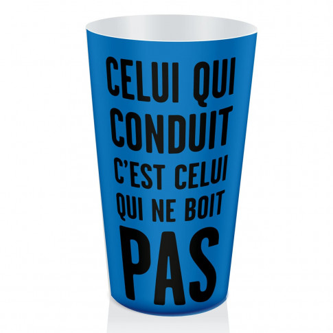 Gobelet prévention alcool - Personnalisé bleu