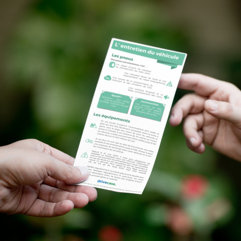 Flyer de sensibilisation - entretien du véhicule