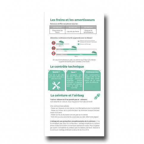 Flyer zur Sensibilisierung – Fahrzeugwartung