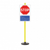 Lerntafel „Stopp“