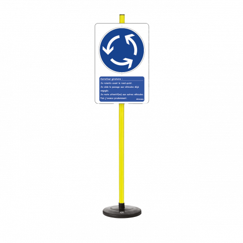 Pädagogisches Schild Kreisverkehr