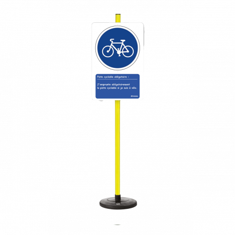 Lehrtafel „Radweg obligatorisch”