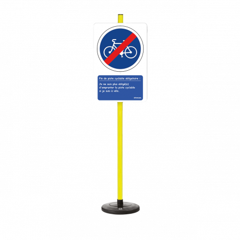 Lehrtafel „Ende des Radwegs”