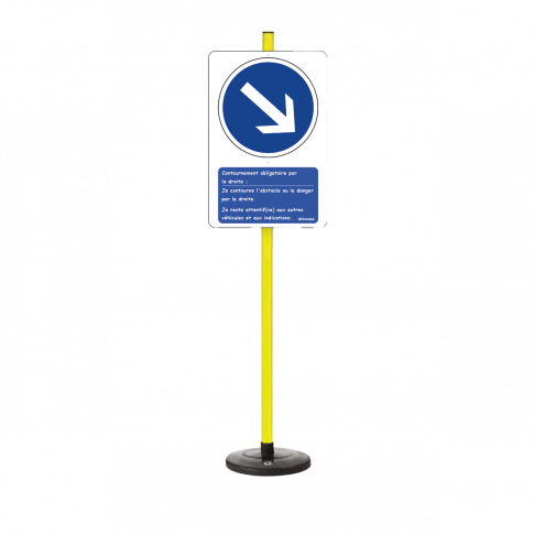 Lehrtafel „Rechts umfahren“