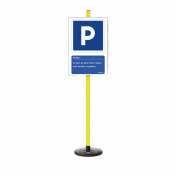 Lehrtafel „Parkplatz“