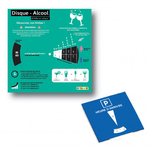 Parkuhr Alcoodisque© neutrale Alkoholprävention