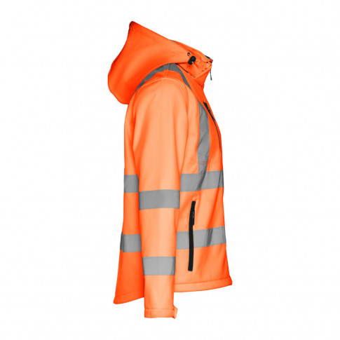 Kapuzenjacke mit personalisierbarem reflektierendem Streifen