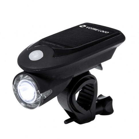 Lampe avant pour vélo à recharge solaire