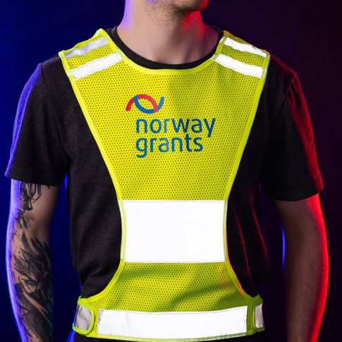 Reflektierende Weste für Radfahrer und Läufer, individuell gestaltbar