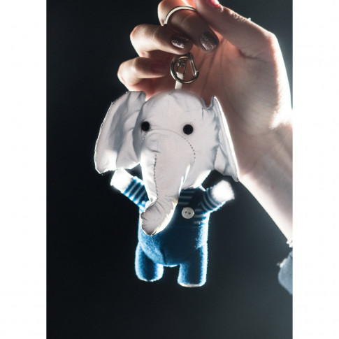 Reflektierender, personalisierbarer Plüsch-Schlüsselanhänger