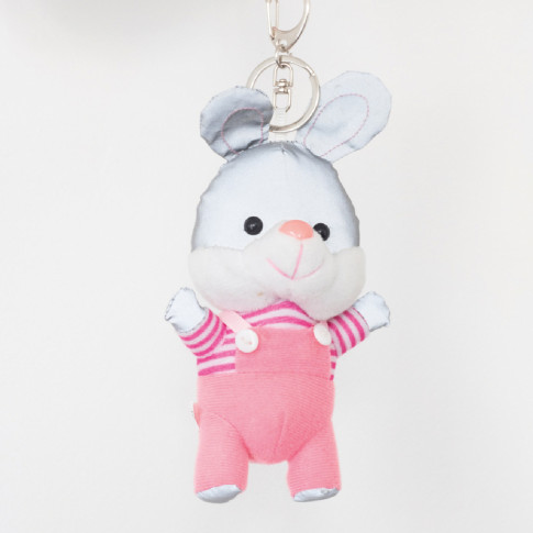 Reflektierender, personalisierbarer Plüsch-Schlüsselanhänger