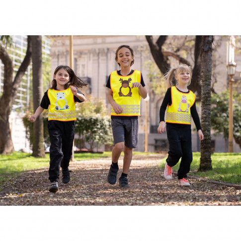 Gilet réfléchissant enfant avec dessin