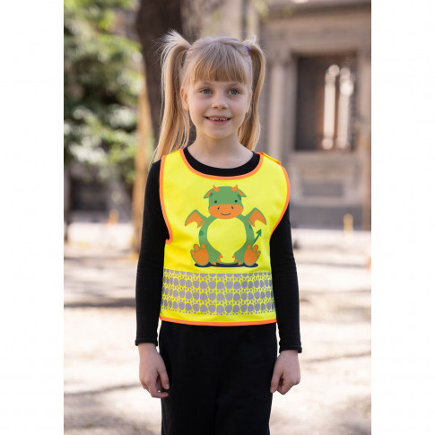 Gilet réfléchissant enfant avec dessin