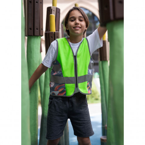 Gilet réfléchissant enfant avec motif