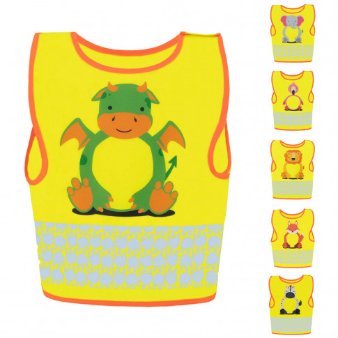 Reflektierende Kinderweste mit Motiv