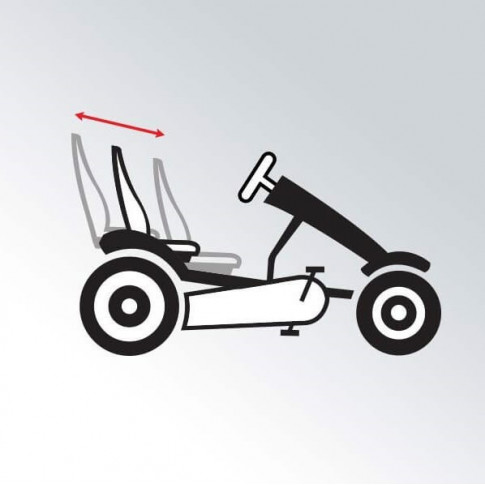 Weißes Rad für Tretkart