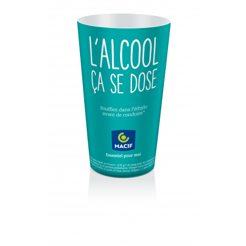 Gobelet doseur prévention alcool - 100 % personnalisable