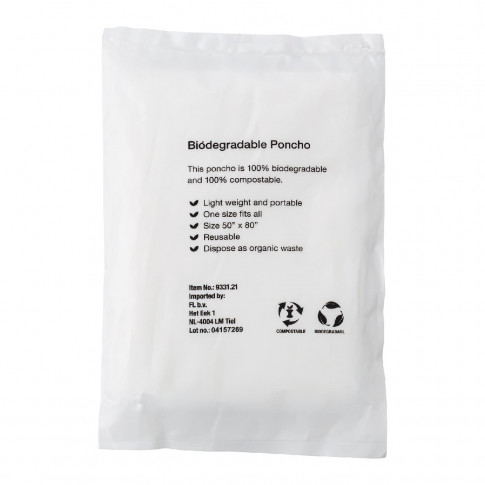 Biologisch abbaubarer Poncho
