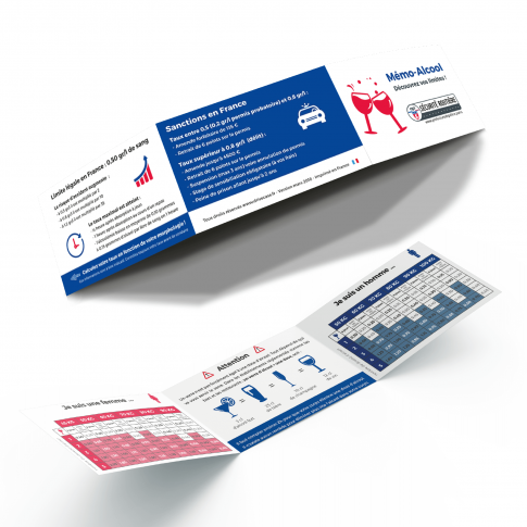 Individuell anpassbarer Alkohol-Spickzettel©️ Drivecase